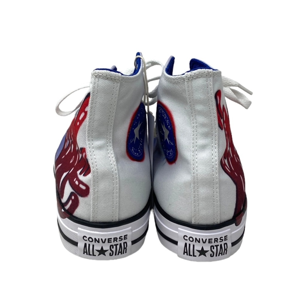 Converse Ctas High Top Shoes Canvas Sneaker For Women Blue White Skate A04167C - Picture 7 of 9
